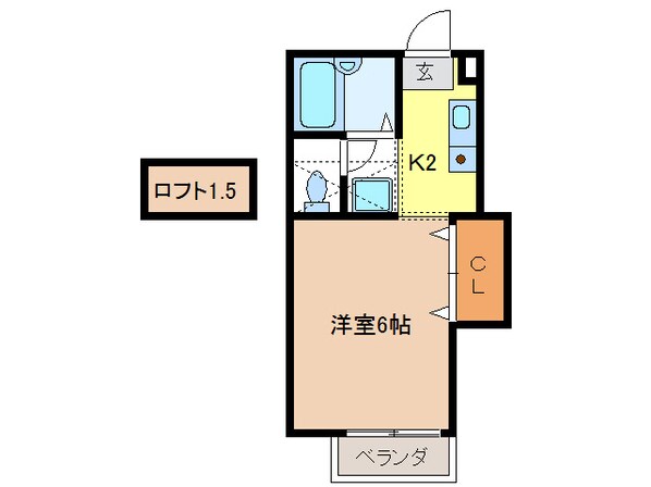 コーポＭ天白の物件間取画像